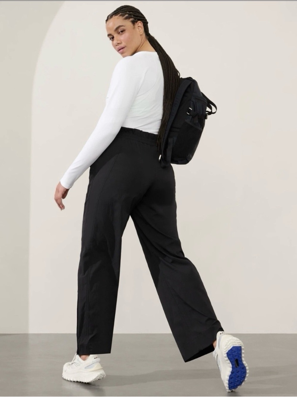 Athleta Trekkie High Rise Parachute Pant Size 10 Black #533487 - Picture 5 of 9